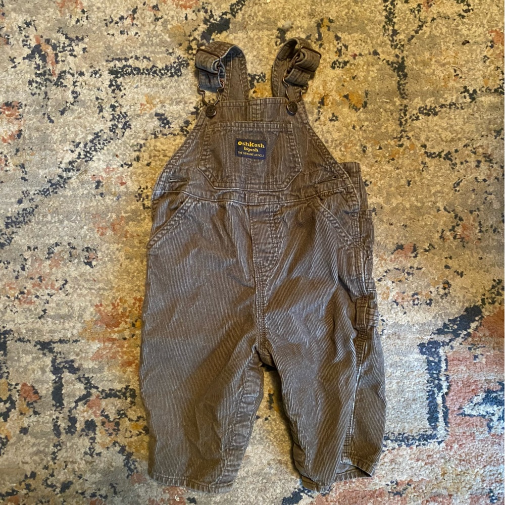 Green corduroy osh kosh overalls